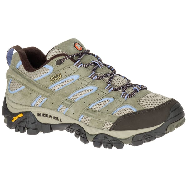 MERRELL Women's Moab 2 Low Waterproof Hiking Shoes, Dusty Olive