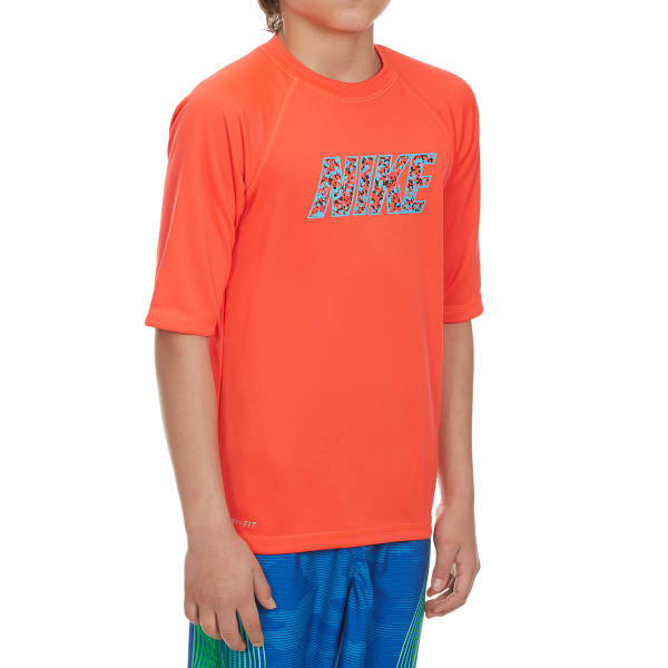 NIKE Boys' Convert Short-Sleeve Swim Top