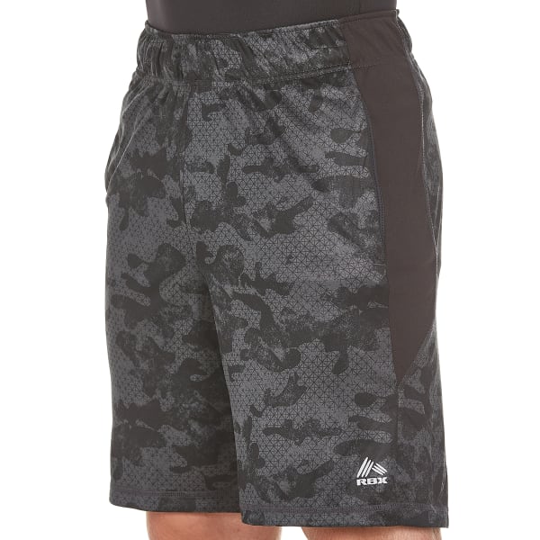 RBX Men's 9 in. Poly Print Training Shorts