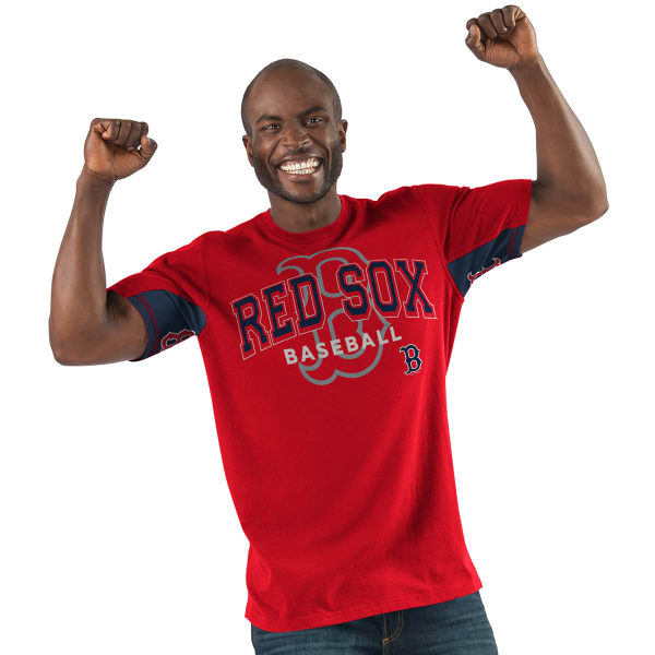 BOSTON RED SOX Men's Double Play Hands High Short-Sleeve Tee