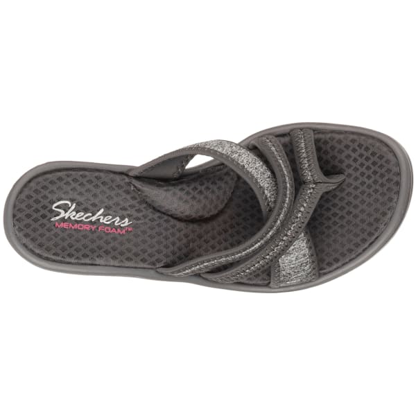 SKECHERS Women's Rumblers - Pen Pal Sandals, Gray