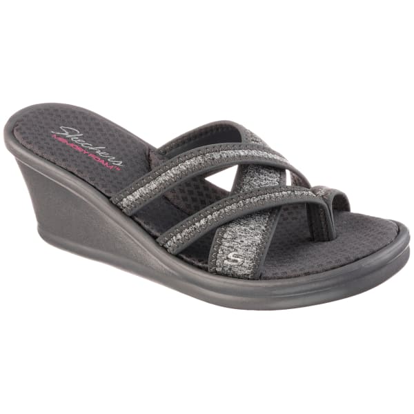 SKECHERS Women's Rumblers - Pen Pal Sandals, Gray