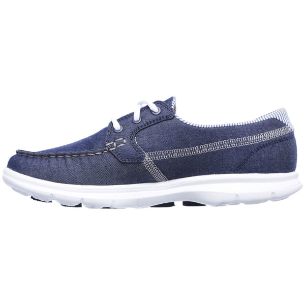 SKECHERS Women's Go Step- Indigo Boat Shoes, Denim