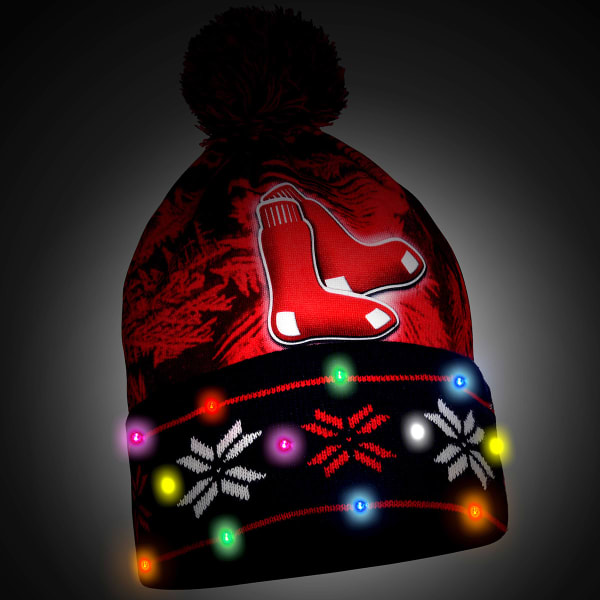 BOSTON RED SOX Big Logo Light Up Printed Beanie