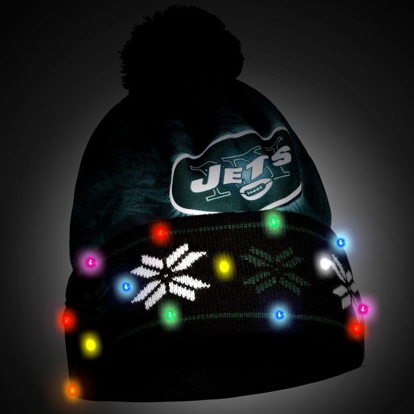 NEW YORK JETS Big Logo Light Up Printed Beanie