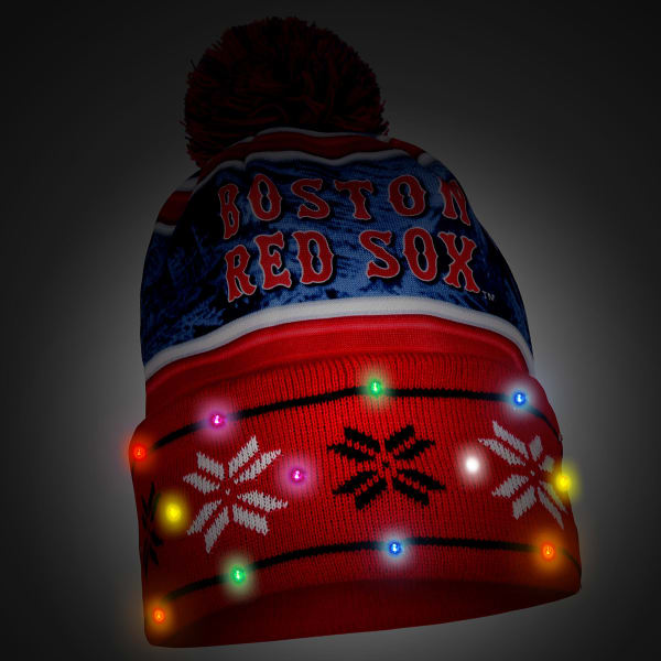 BOSTON RED SOX Wordmark Light Up Printed Beanie