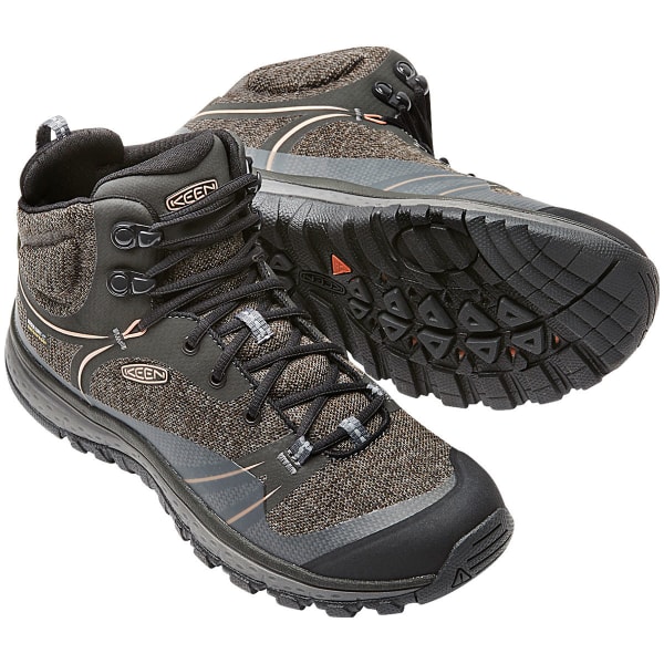 KEEN Women's Terradora Mid Waterproof Hiking Boots, Raven