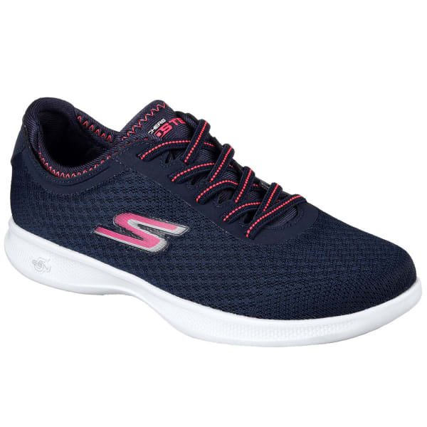 SKECHERS Women's Go Step Lite  Dashing Walking Shoes, Navy/Pink