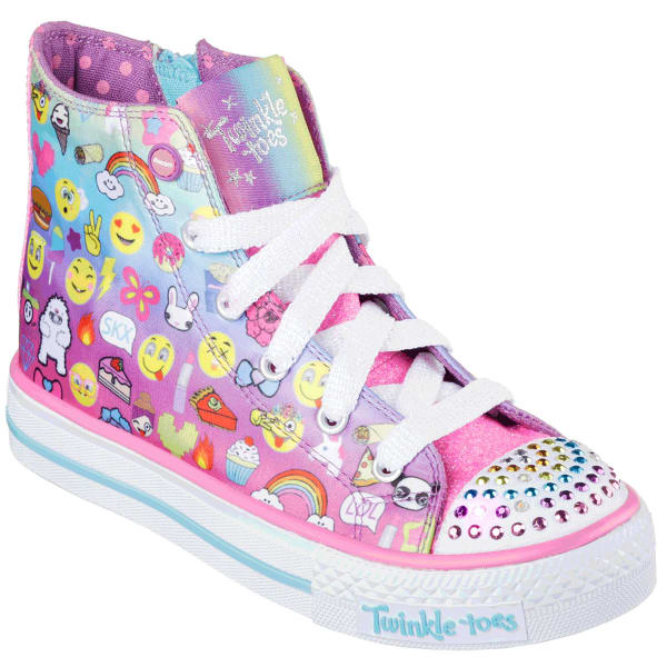 SKECHERS Girls' Twinkle Toes: Shuffles - Chat Time Sneakers