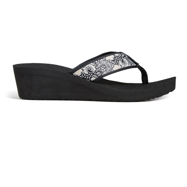 TEVA Women's Mush Mandalyn Wedge 2 Sandals, Harmony Black