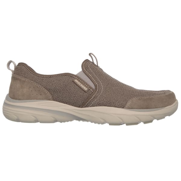 SKECHERS Men's Relaxed Fit: Corven -  Horst Casual Slip-On Shoes, Brown