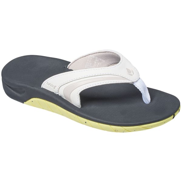 REEF Women's Slap 3 Flip Flops, White/Lime