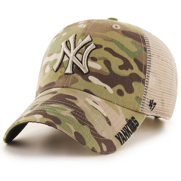 '47 New York Yankees Camo Brand Tarpoon Adjustable Hat : Sports  & Outdoors