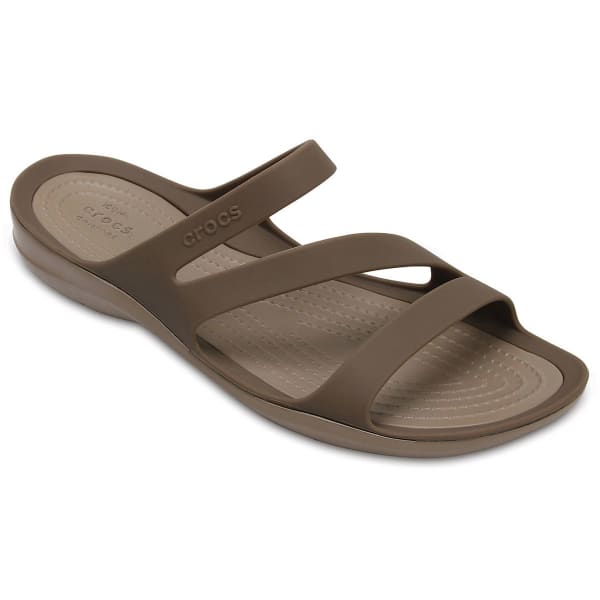 CROCS Women's Swiftwater Sandals, Walnut