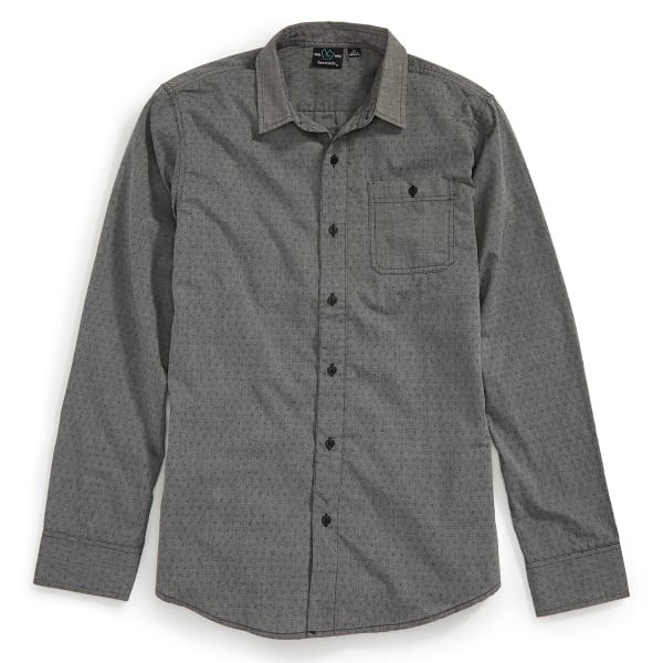 BURNSIDE Men's Tangled Long Sleeve Woven Shirt