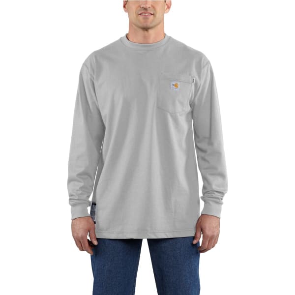 CARHARTT Men's Flame-Resistant Long-Sleeve Tee, Extended Sizes