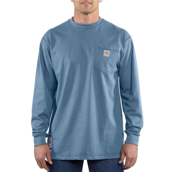 CARHARTT Men's Flame-Resistant Long-Sleeve Tee, Extended Sizes