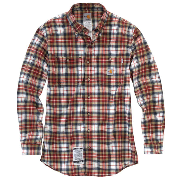 CARHARTT Flame-Resistant Classic Plaid Shirt, Extended Sizes