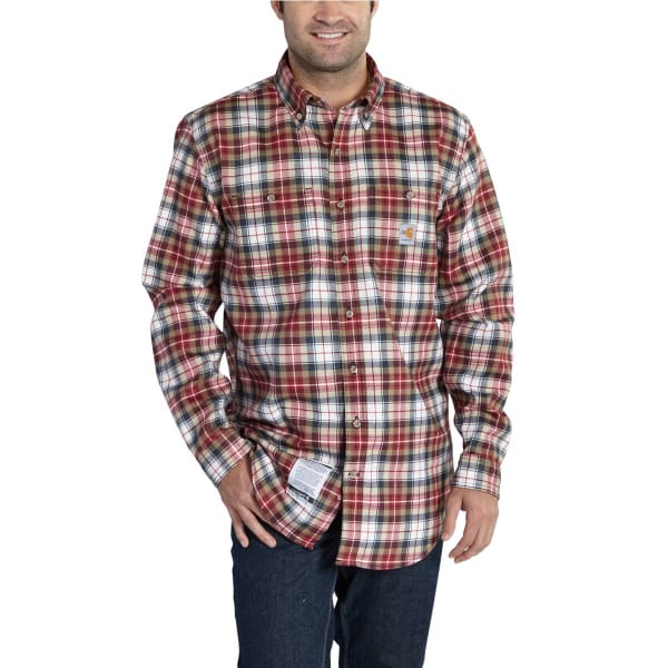 CARHARTT Flame-Resistant Classic Plaid Shirt, Extended Sizes