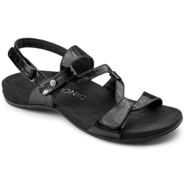 VIONIC Women's Paros Backstrap Sandals, Black