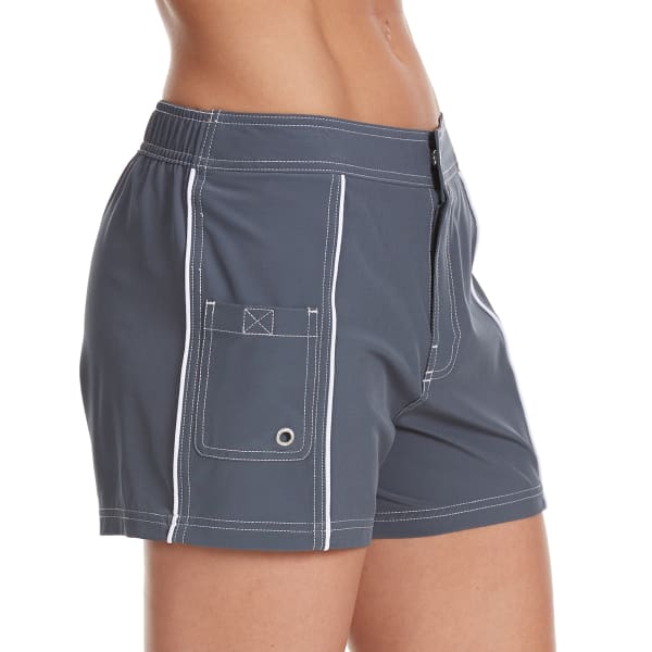 FREE COUNTRY Women's Woven Stretch Swim Shorts