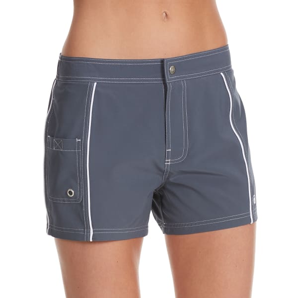 FREE COUNTRY Women's Woven Stretch Swim Shorts