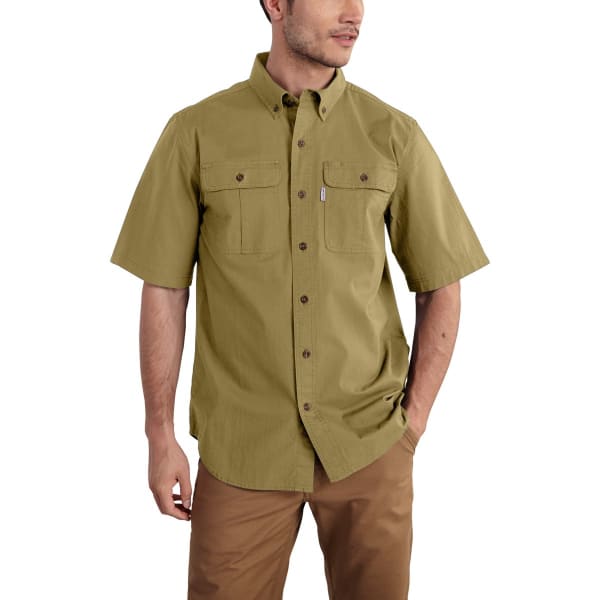 CARHARTT Foreman Solid Short-Sleeve Work Shirt, Extended Sizes