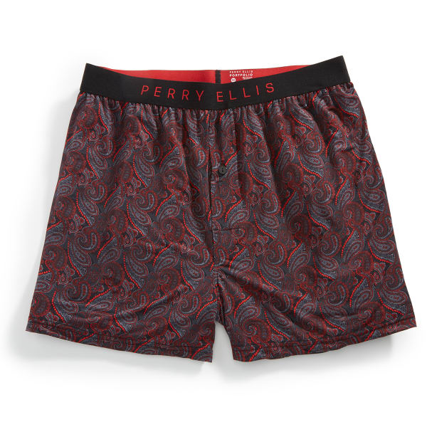 PERRY ELLIS Men's Solid Luxe Boxer Shorts