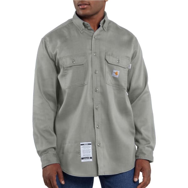 CARHARTT Men's Flame-Resistant Lightweight Twill Shirt, Extended Sizes