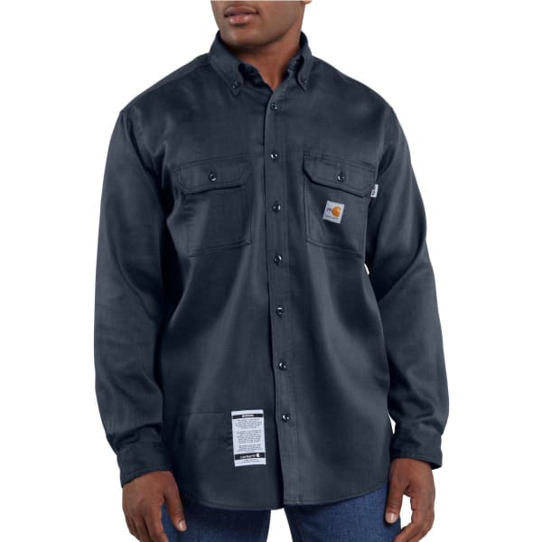 CARHARTT Men's Flame-Resistant Lightweight Twill Shirt, Extended Sizes