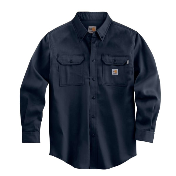 CARHARTT Men's Flame-Resistant Lightweight Twill Shirt, Extended Sizes