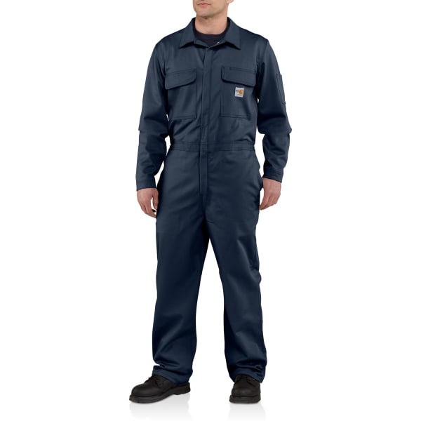 CARHARTT Flame-Resistant Traditional Twill Coverall, Extended Sizes