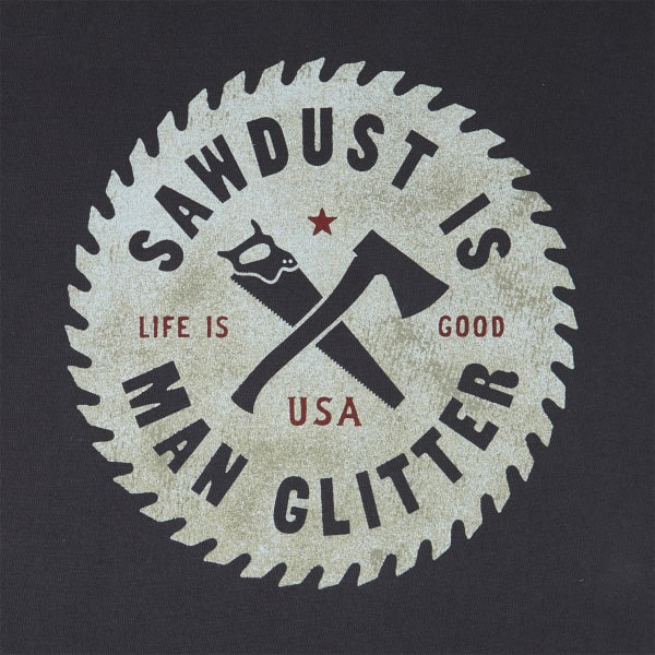 LIFE IS GOOD Men's Sawdust Glitter Crusher Short-Sleeve Tee