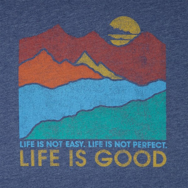 LIFE IS GOOD Men's Mountains Cool Short-Sleeve Tee