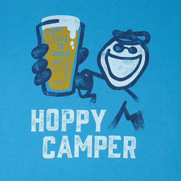 LIFE IS GOOD Men's Hoppy Camper Crusher Short-Sleeve Tee