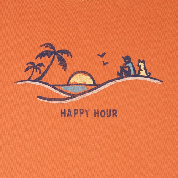 LIFE IS GOOD Men's Happy Hour Crusher Short-Sleeve Tee