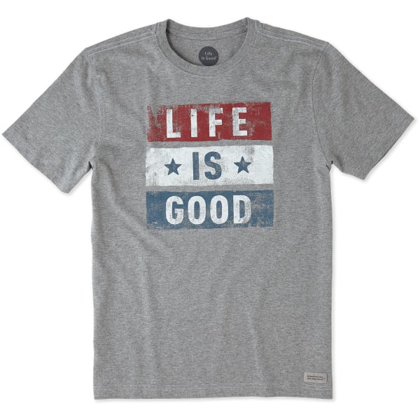 LIFE IS GOOD Men's Stars Stripes Crusher Short-Sleeve Tee