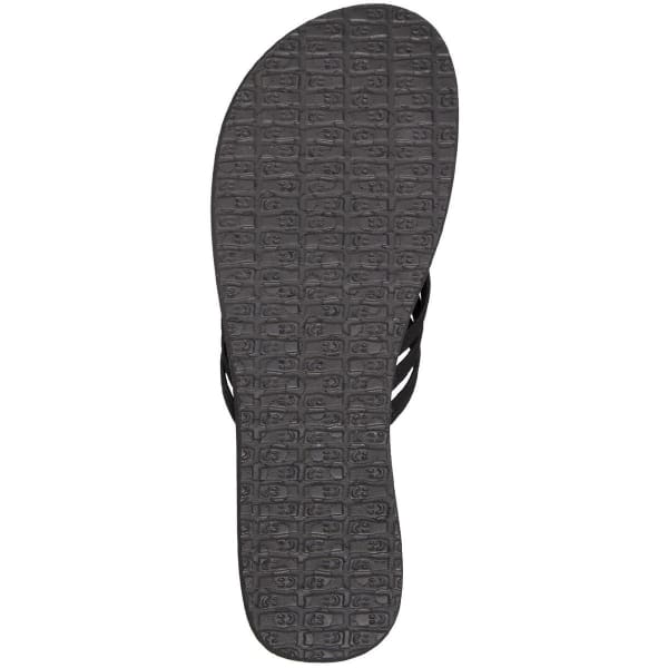 SANUK Women's Yoga Salty Flip Flops, Black - Bob's Stores