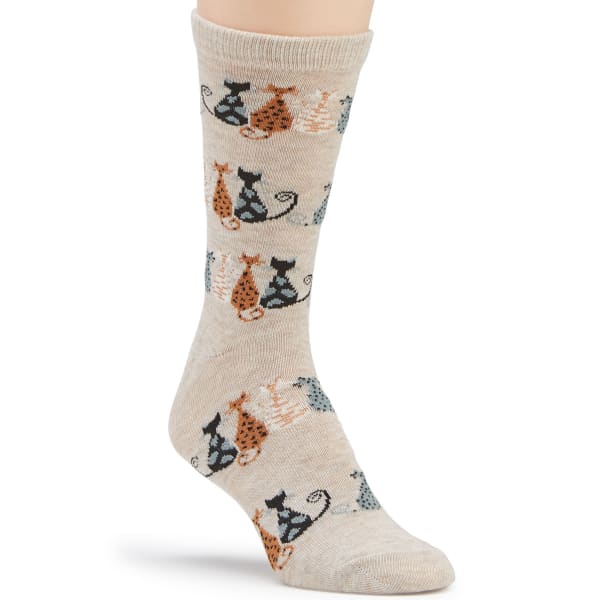 K. BELL Women's Cat Tail Crew Socks