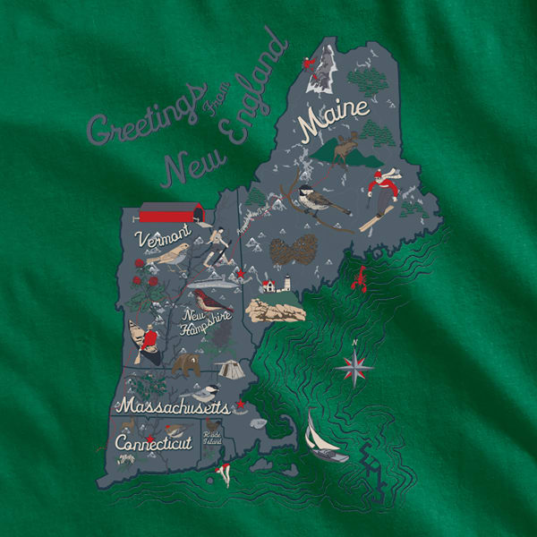 EMS Men's Visit New England Graphic Tee