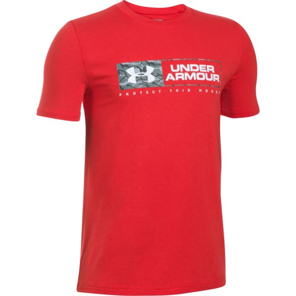 UNDER ARMOUR Boys' Knockout Bar Wordmark Short-Sleeve Tee