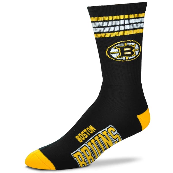 BOSTON BRUINS 4-Stripe Deuce Crew Socks