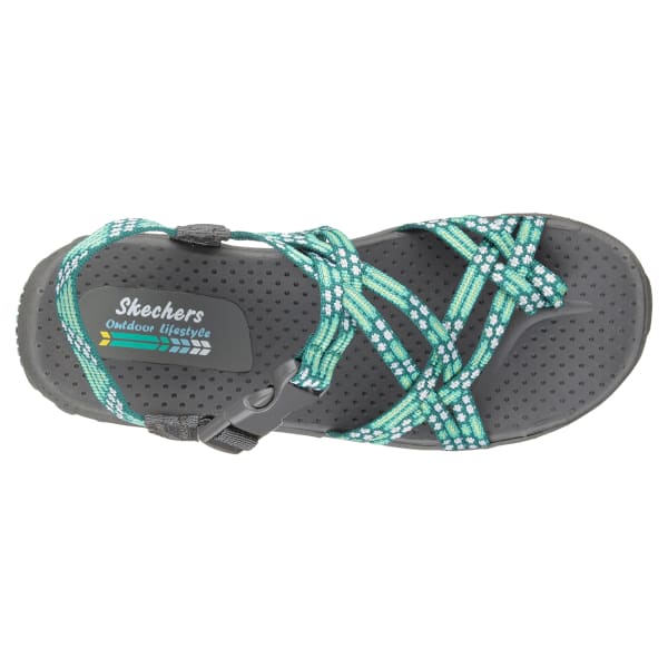 SKECHERS Women's Reggae - Loopy Sandals, Mint