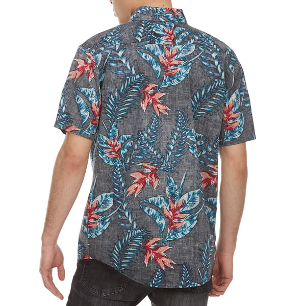 OCEAN CURRENT Guys' Fantasy Island Floral Woven Short-Sleeve Shirt