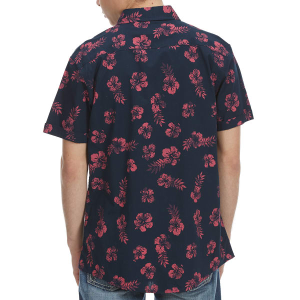 OCEAN CURRENT Guys' Hers Hibiscus Woven Short-Sleeve Shirt