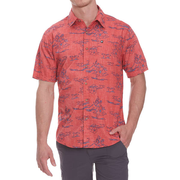 OCEAN CURRENT Guys' Hidden Hula Short-Sleeve Shirt