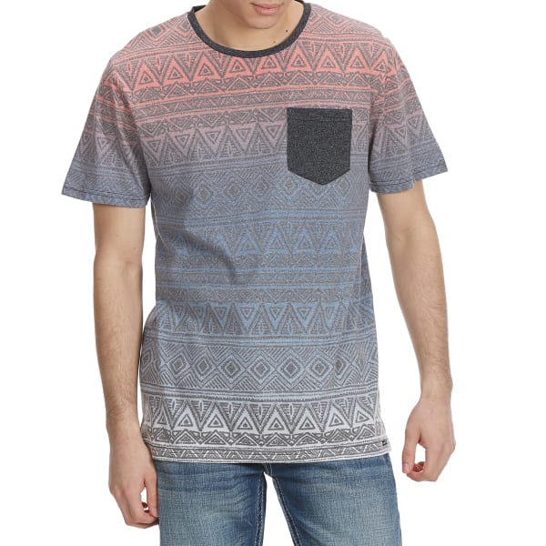 OCEAN CURRENT Guys' Vibez Mock Twist Aztec Knit Short-Sleeve Tee