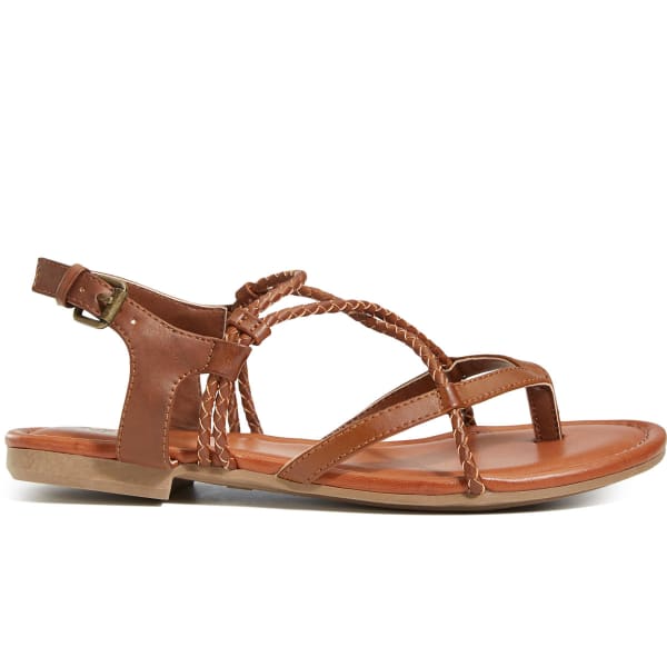 MIA Women's Dana Flat Sandals, Luggage - Bob’s Stores