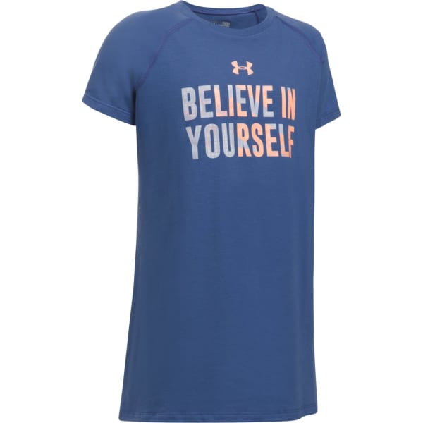 UNDER ARMOUR Girls' Believe In Yourself Short Sleeve Tee