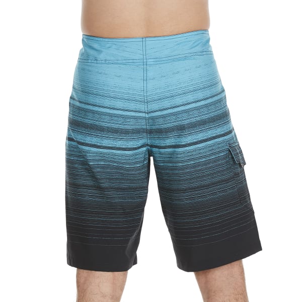 OCEAN CURRENT Guys' Waver Streaky Horizontal Stripe Boardshorts